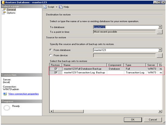 bak and log file