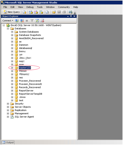 master database in sql server